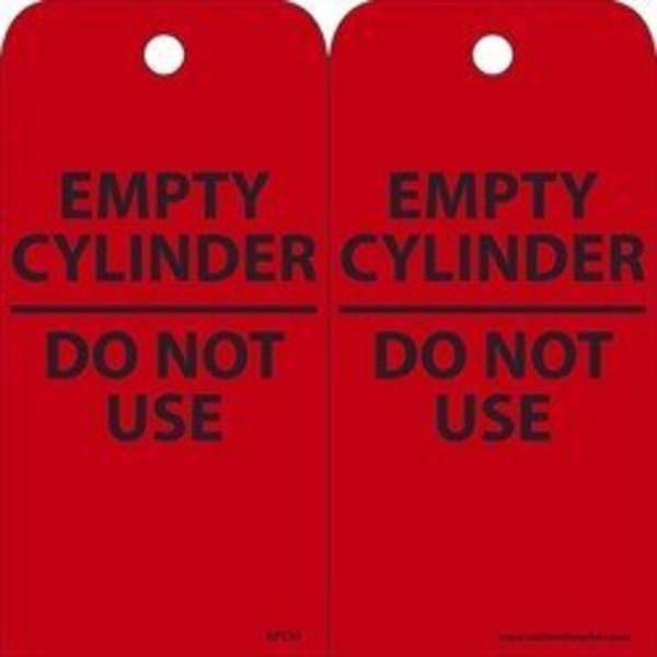 Nmc TAGS, EMPTY CYLINDER DO NOT RPT35ST